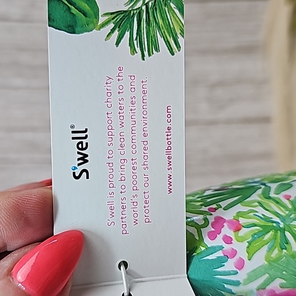 NWT LILLY PULITZER STARBUCKS S'WELL PALM BEACH JUNGLE WATER BOTTLE CANTEEN - Picture 12 of 13